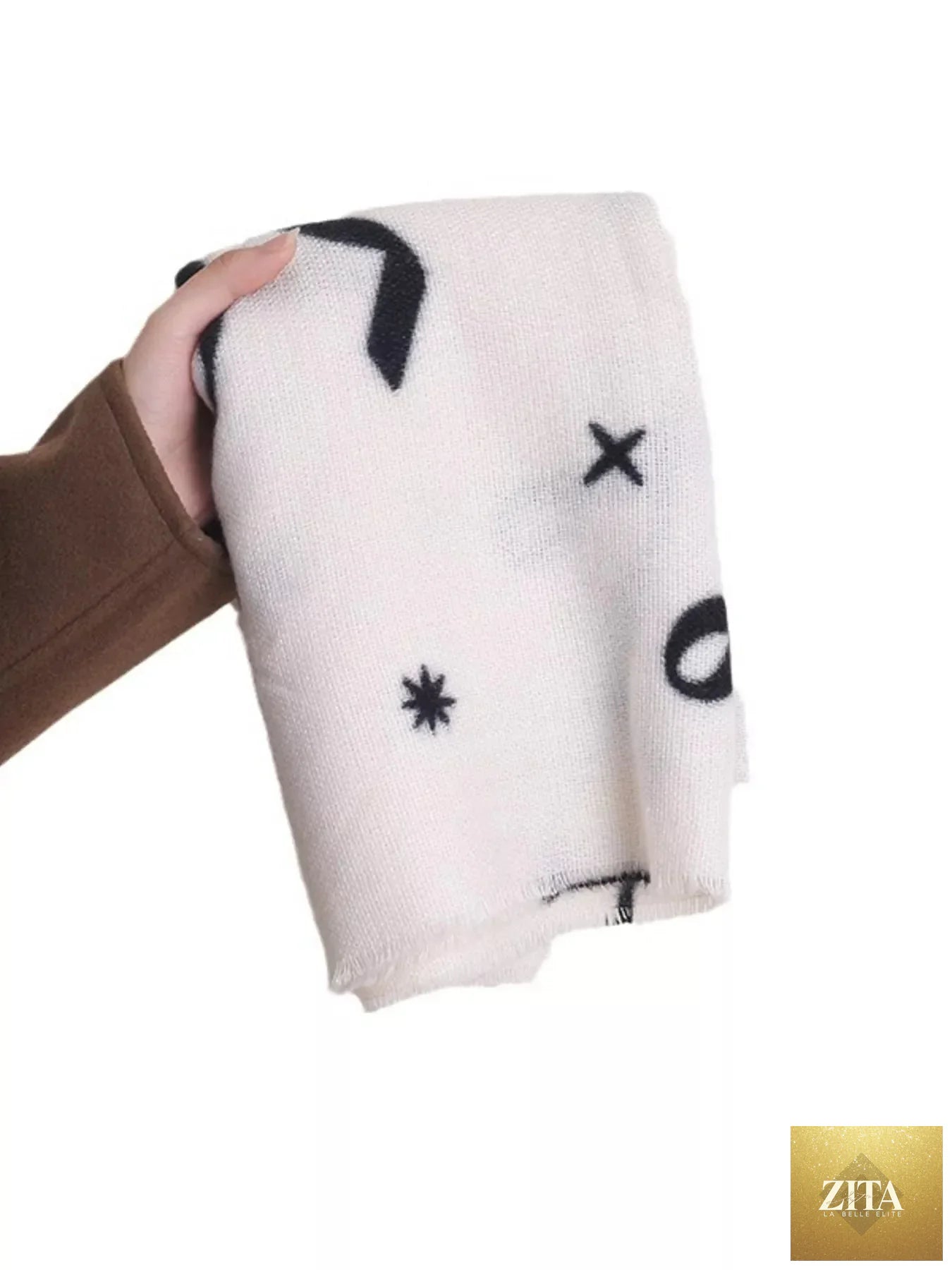 Bow Print Lightweight Scarf