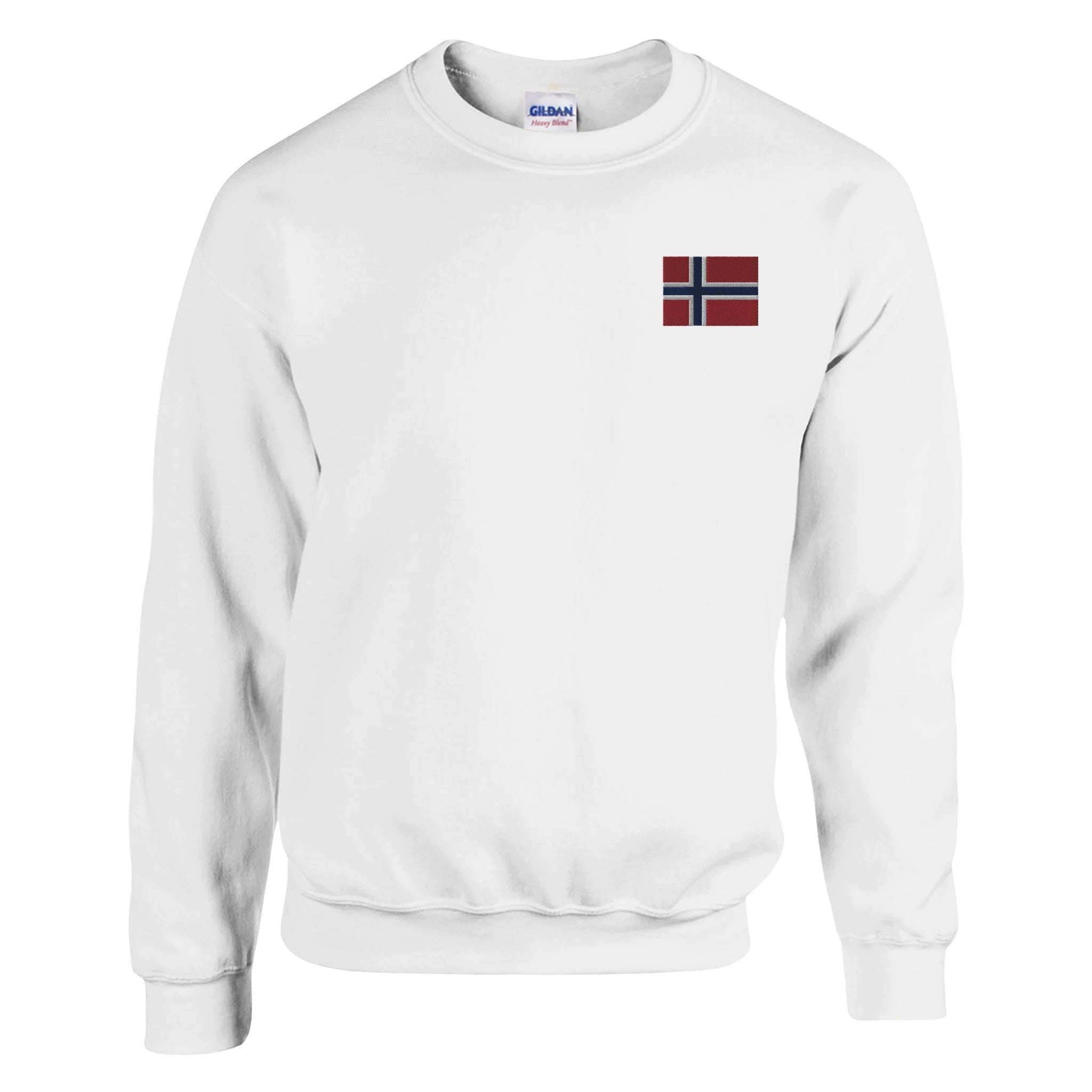 Sweat-shirt Drapeau de la Norvège en broderie Amethyst Clover