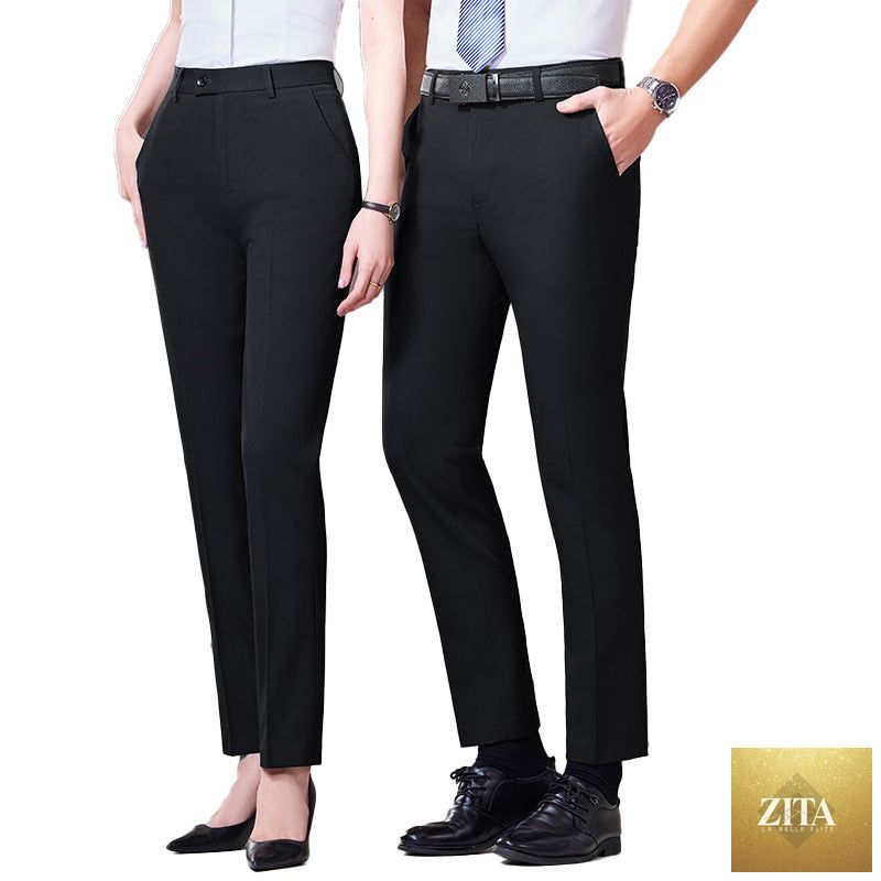 High-waisted Tailored Draping Formal Trousers That Flatter