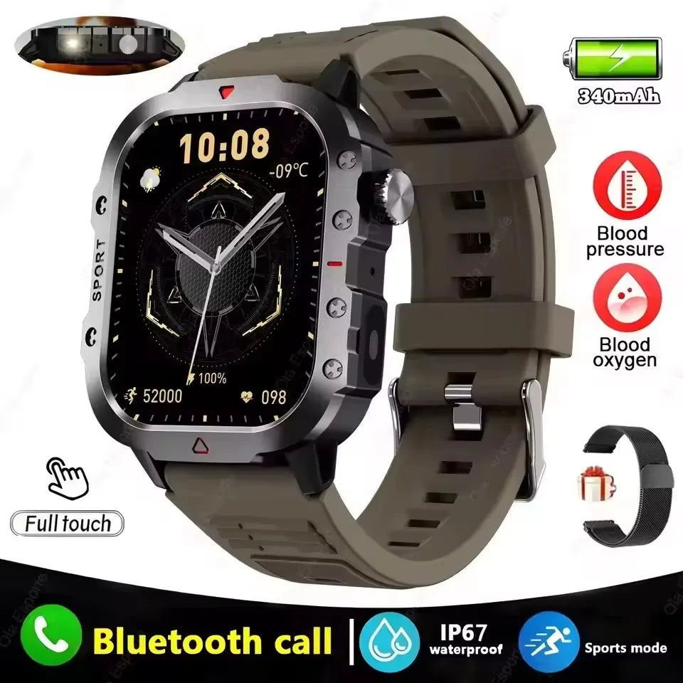 New GPS Sport Smart Watch Waterproof BT Call Militarygrade Outdoor Smartwatch IP67 for Men Women Fashion Business Smartbracelet