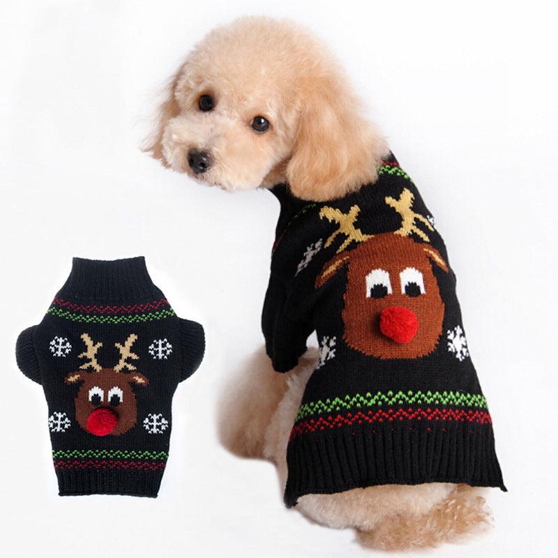 Winter Wonderland Pet Sweater: Cozy Christmas Fashion For Cats And White Diomedes