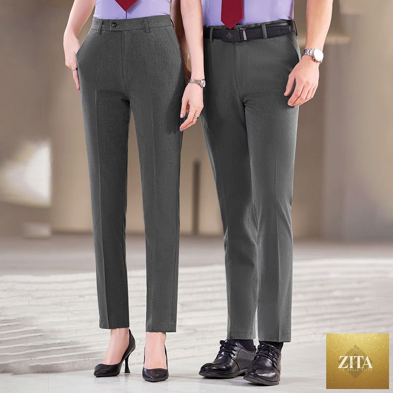 High-waisted Tailored Draping Formal Trousers That Flatter