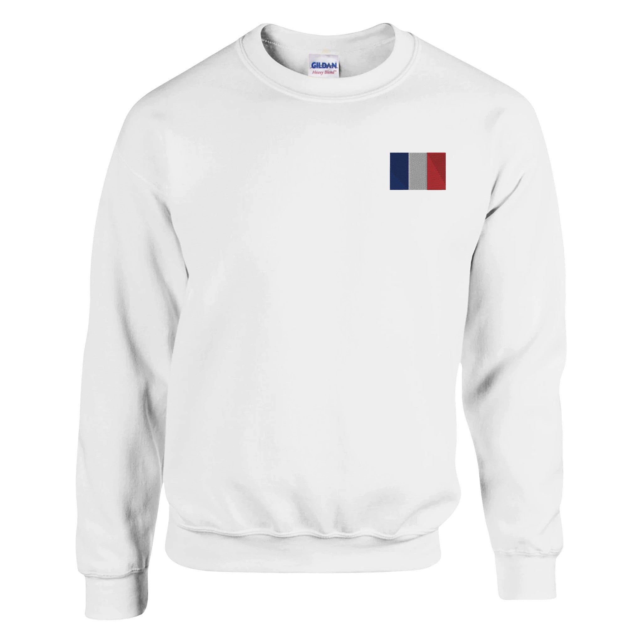 Sweat-shirt Drapeau de la France en broderie Amethyst Clover