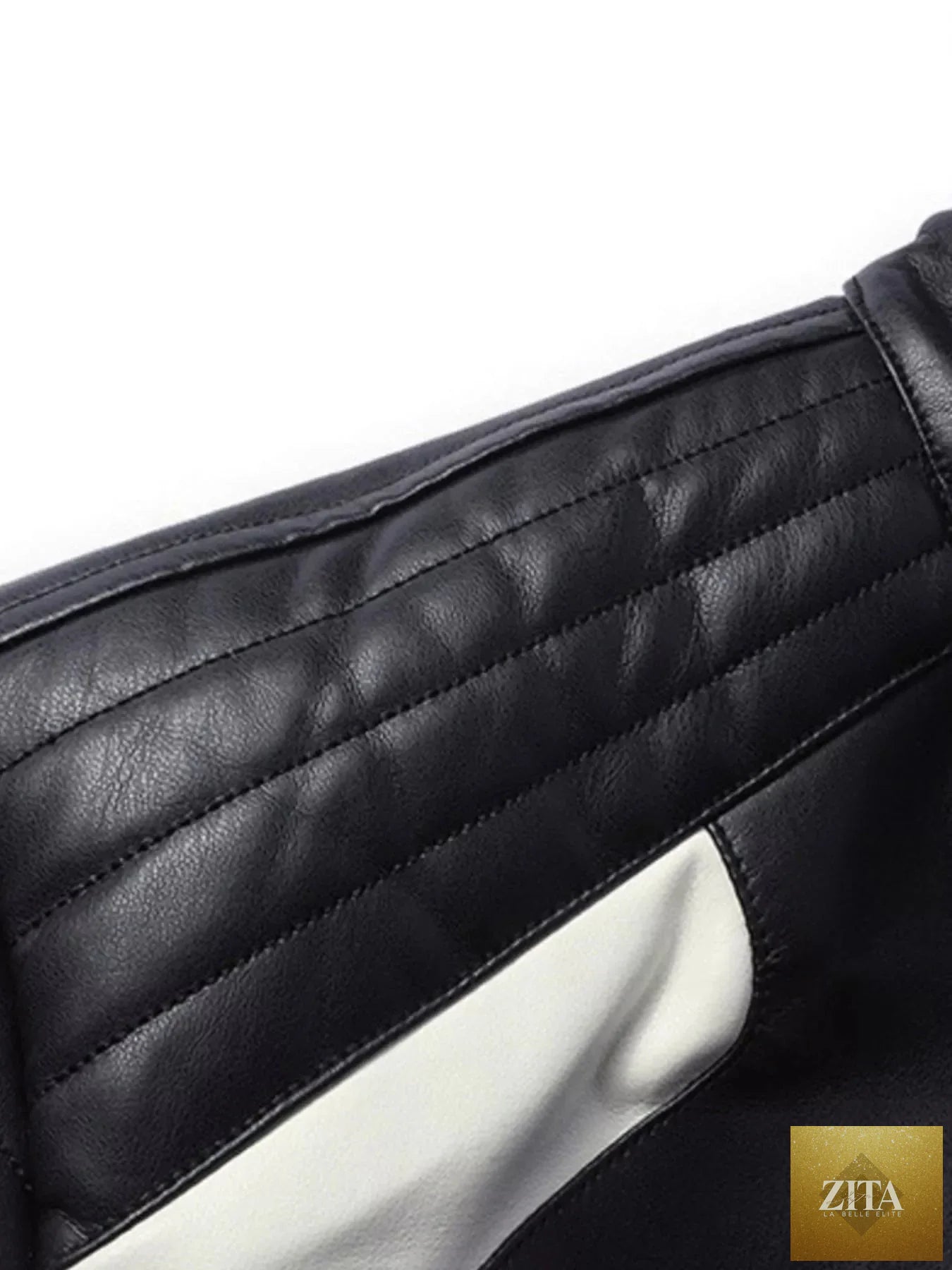 Men's Full Size Color Block Motorcycle Leather Jacket Plus Size