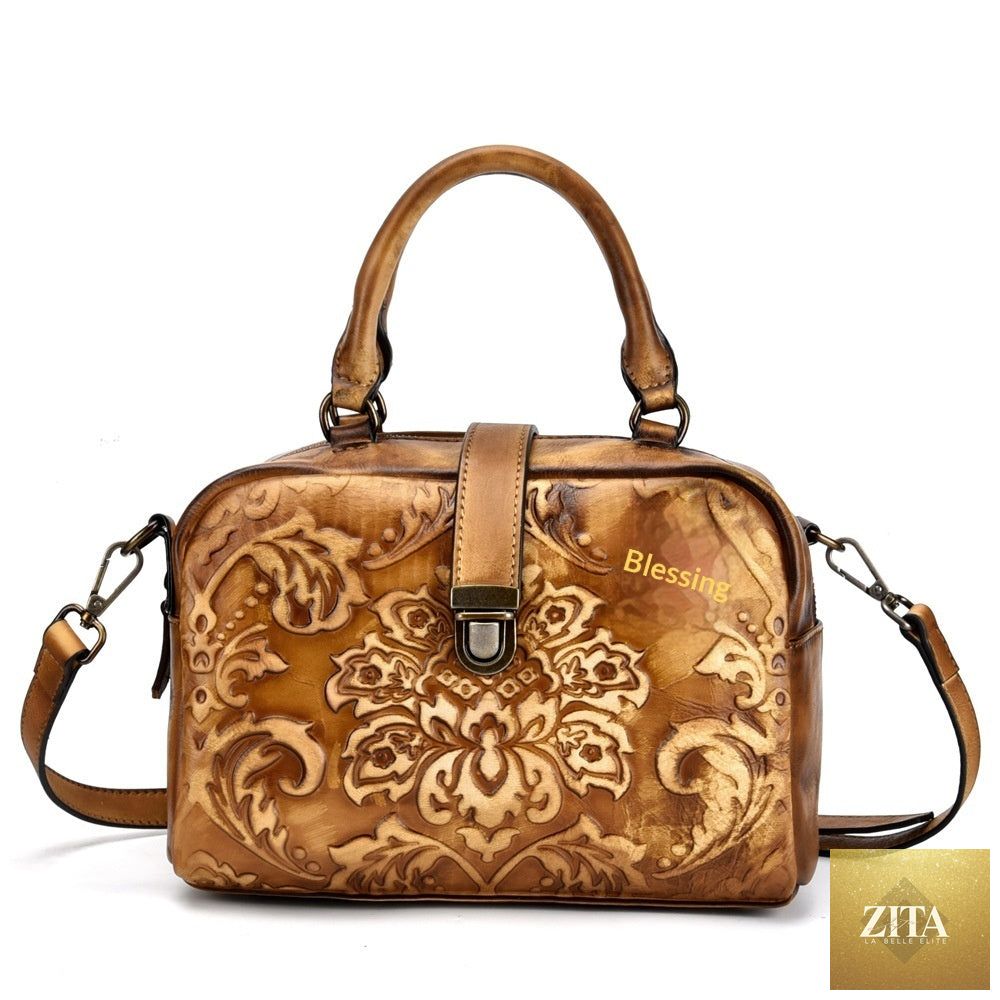 Crossbody Hand-rubbed Top-grain Leather Bag