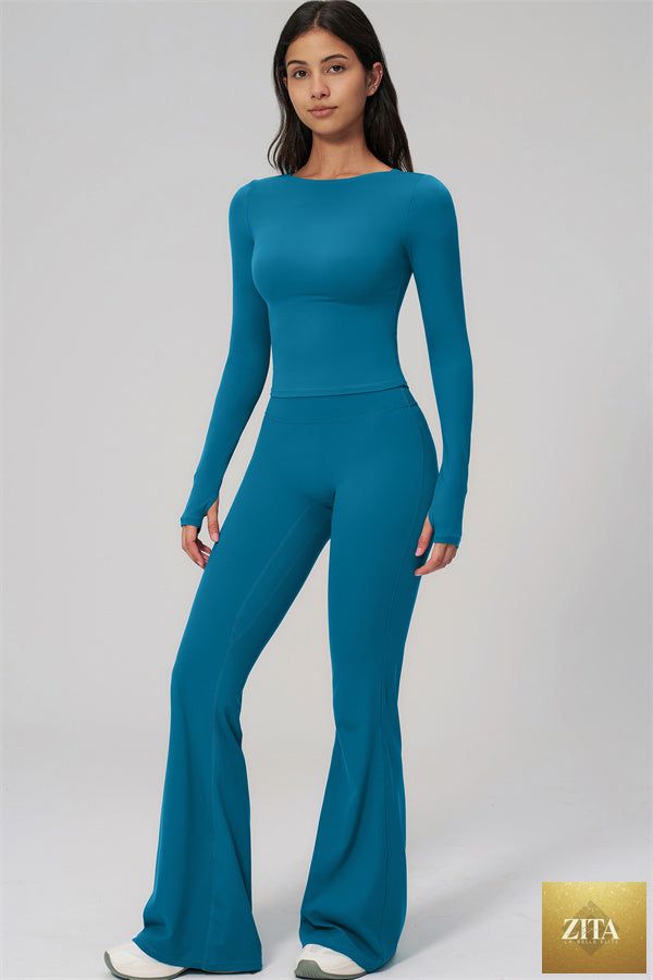 The Rapture Long Sleeve T-shirt Flared Leggings 2-Piece Set