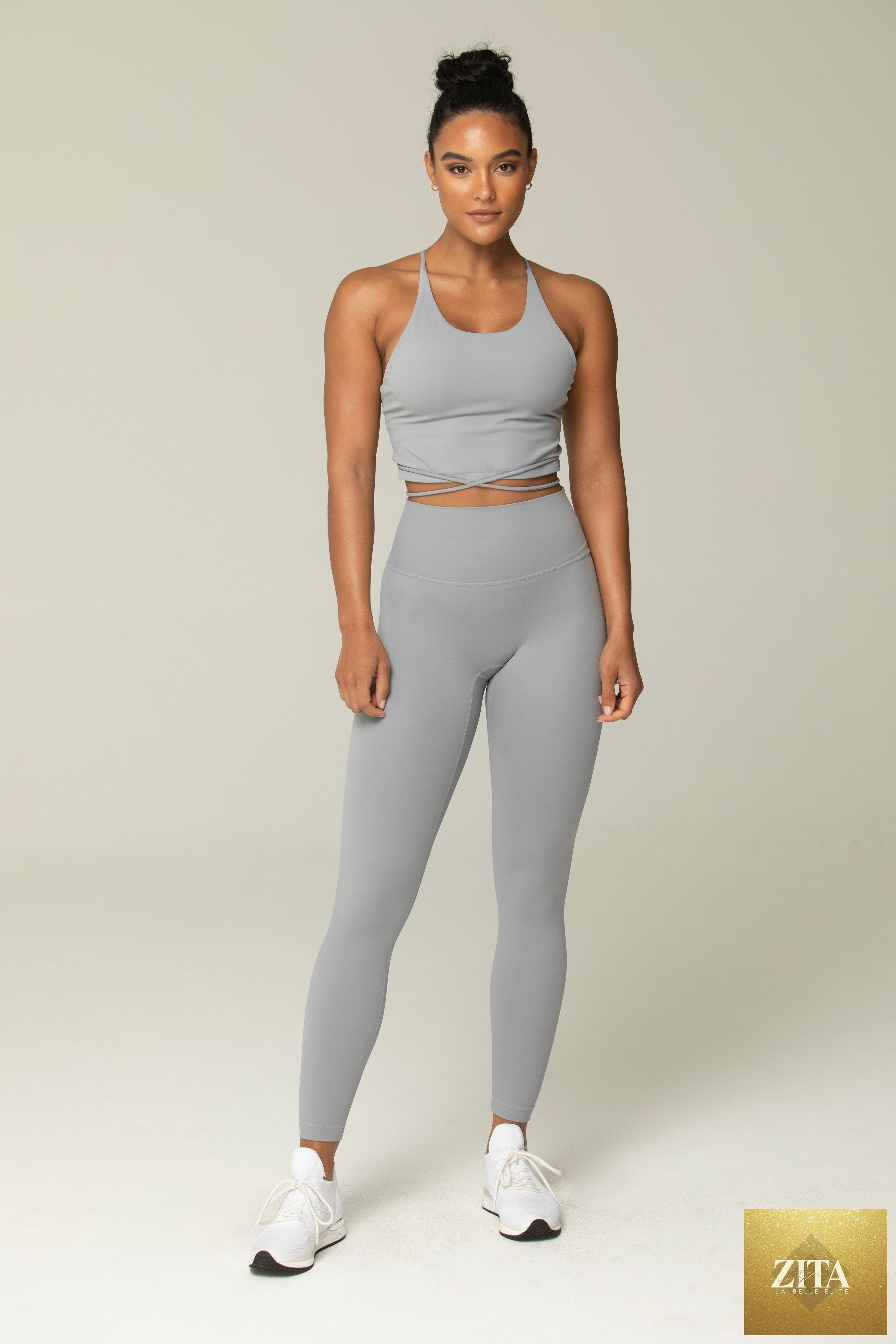 Tie Strap Active Bra & Legging 2 Piece Set