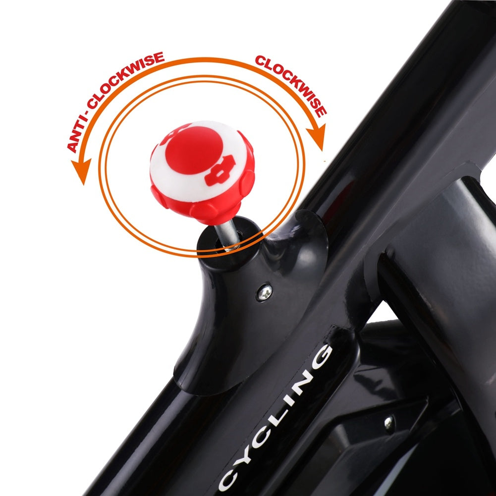 Gym Fitness Indoor Cycling Trainer Quiet Stationary Spinning Bike with Blue Strawberry