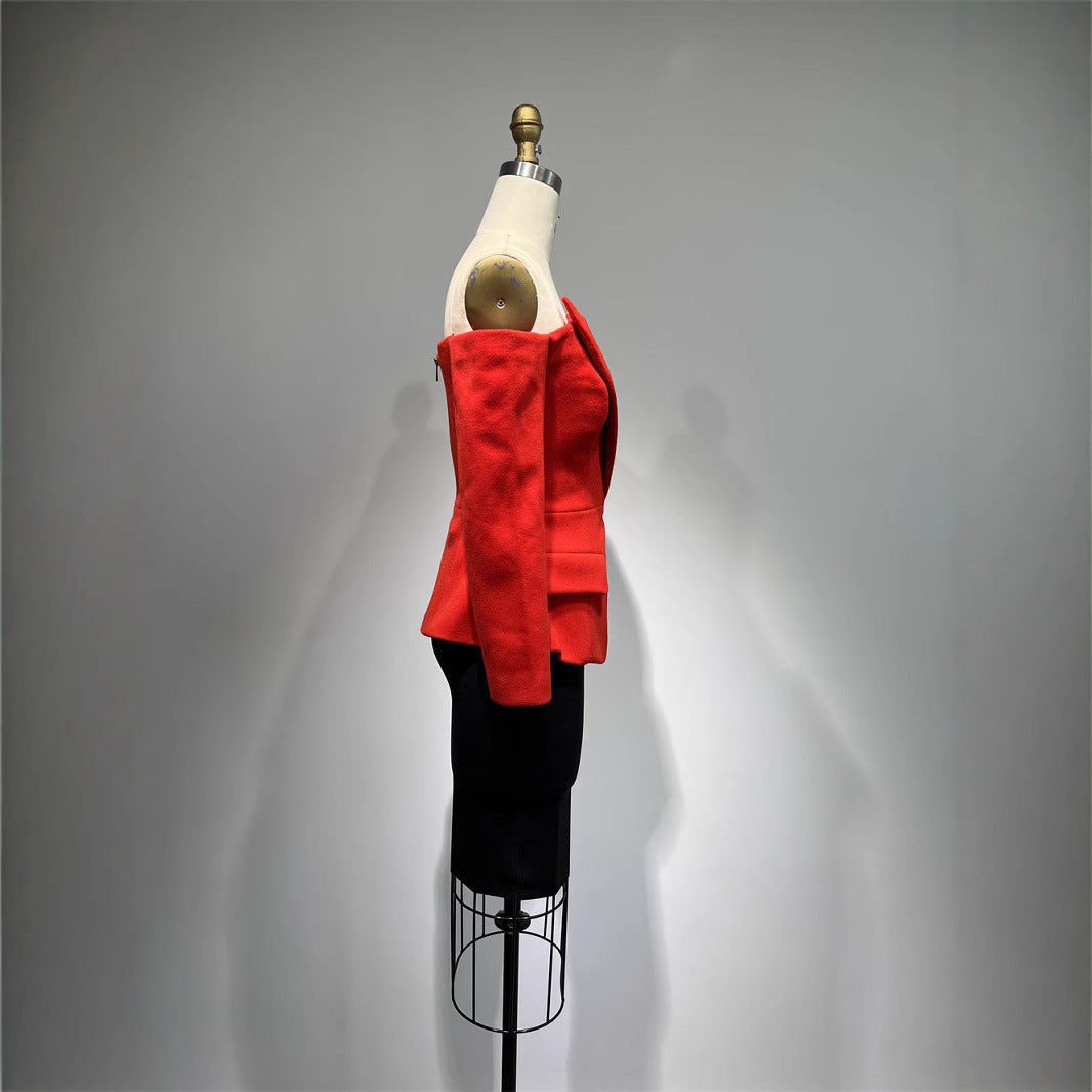 Casual loose top and tight skirt 2-piece outfit by The Fashion Celestial, shown in a relaxed fit style on model