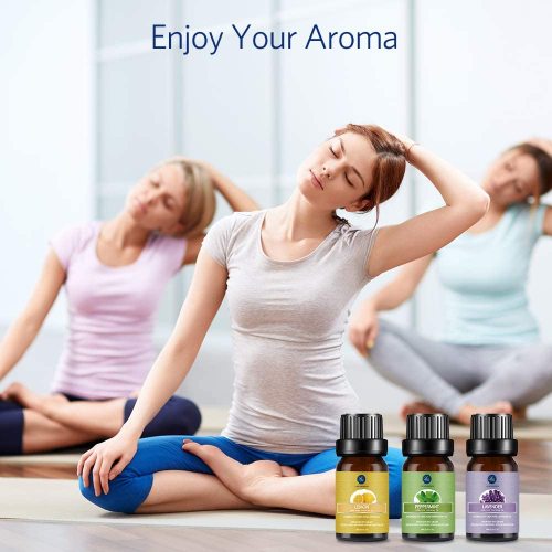 LagunaMoon Aroma Diffuser with Essential Oils Gift 10 Set Kit Teal Simba