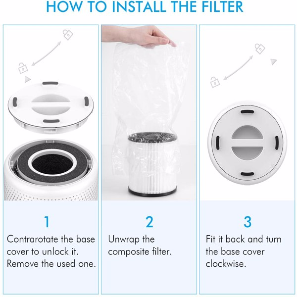 Air Filter Cleaner Air Purifiers for Home Lilac Milo