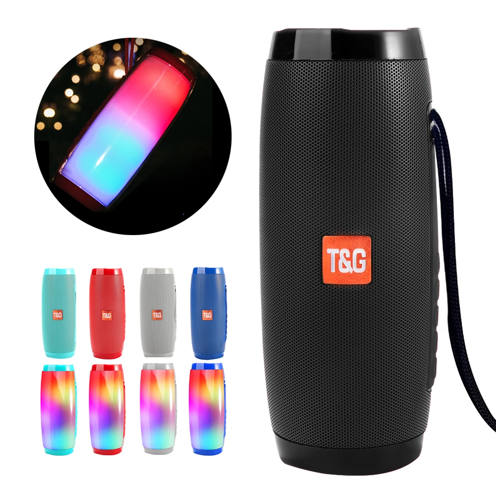 Wireless Portable Bluetooth Stereo Speaker with LED Light Teal Simba