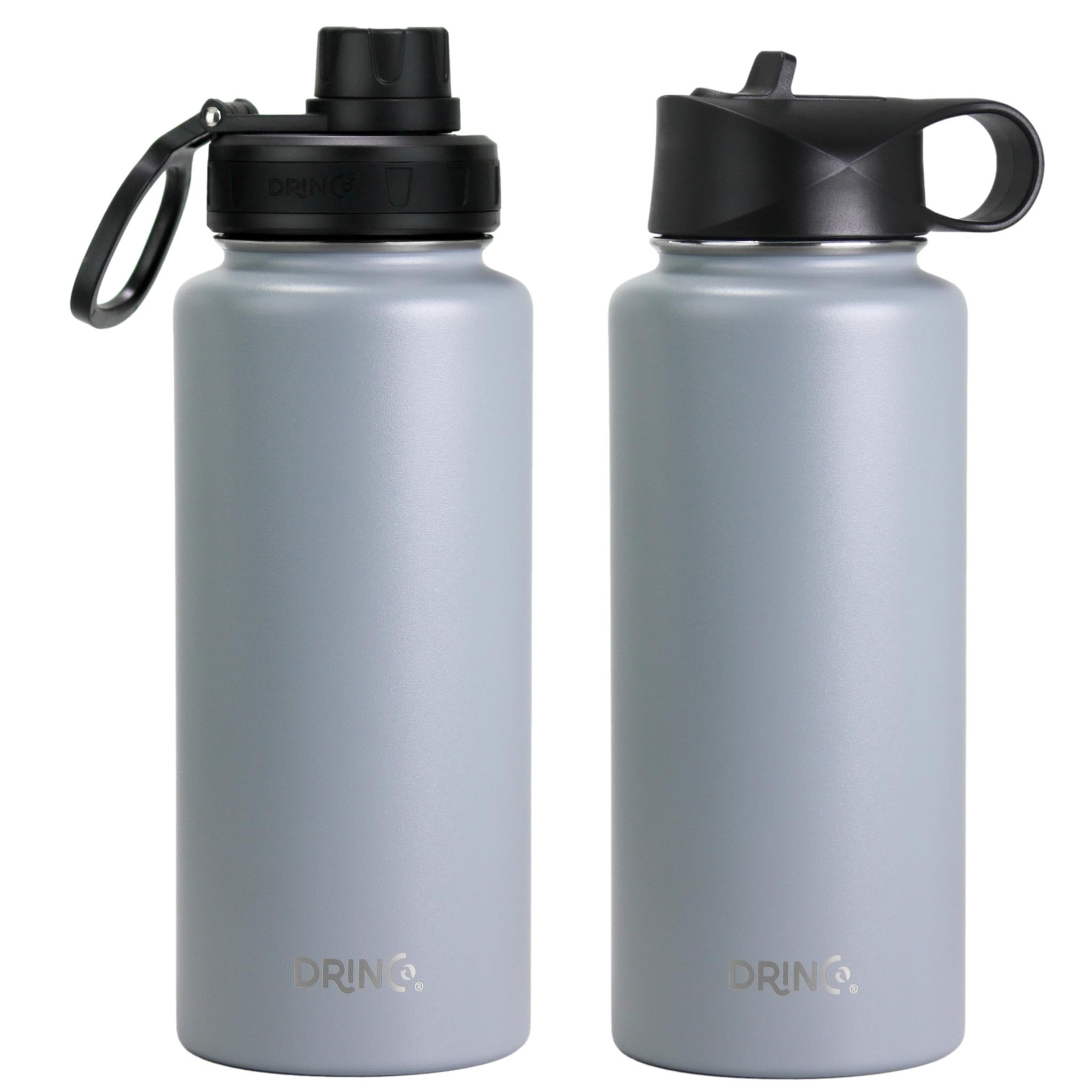 DRINCO® 32oz Stainless Steel Water Bottle - Asphalt Gray Orchid Lavender