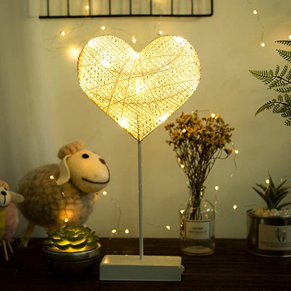 Star And Heart LED Lamp