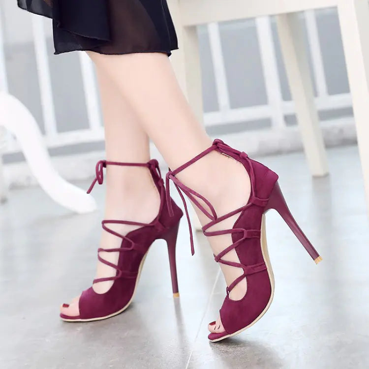 Roman high heel peep toe sandals for women by Trendy Attic Store01, featuring stylish design and open toe detail.