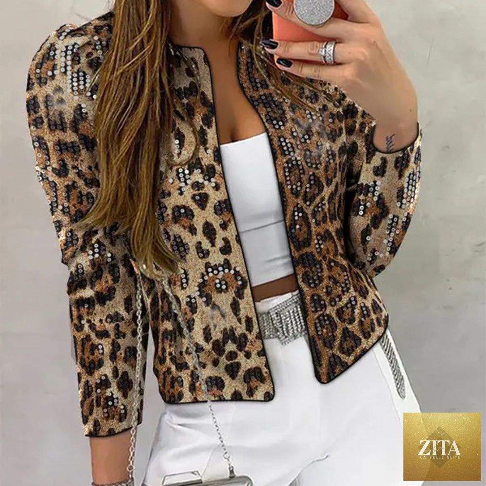 Personalized outdoor long-sleeve women's blazer by Sell My Stuff, tailored fit with stylish lapels, suitable for casual or formal wear.