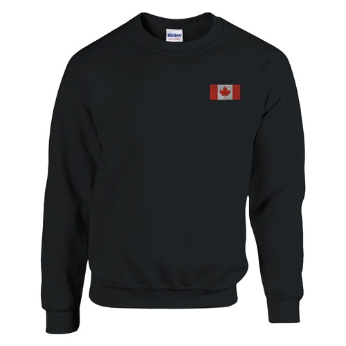 Sweat-shirt Drapeau du Canada en broderie Amethyst Clover