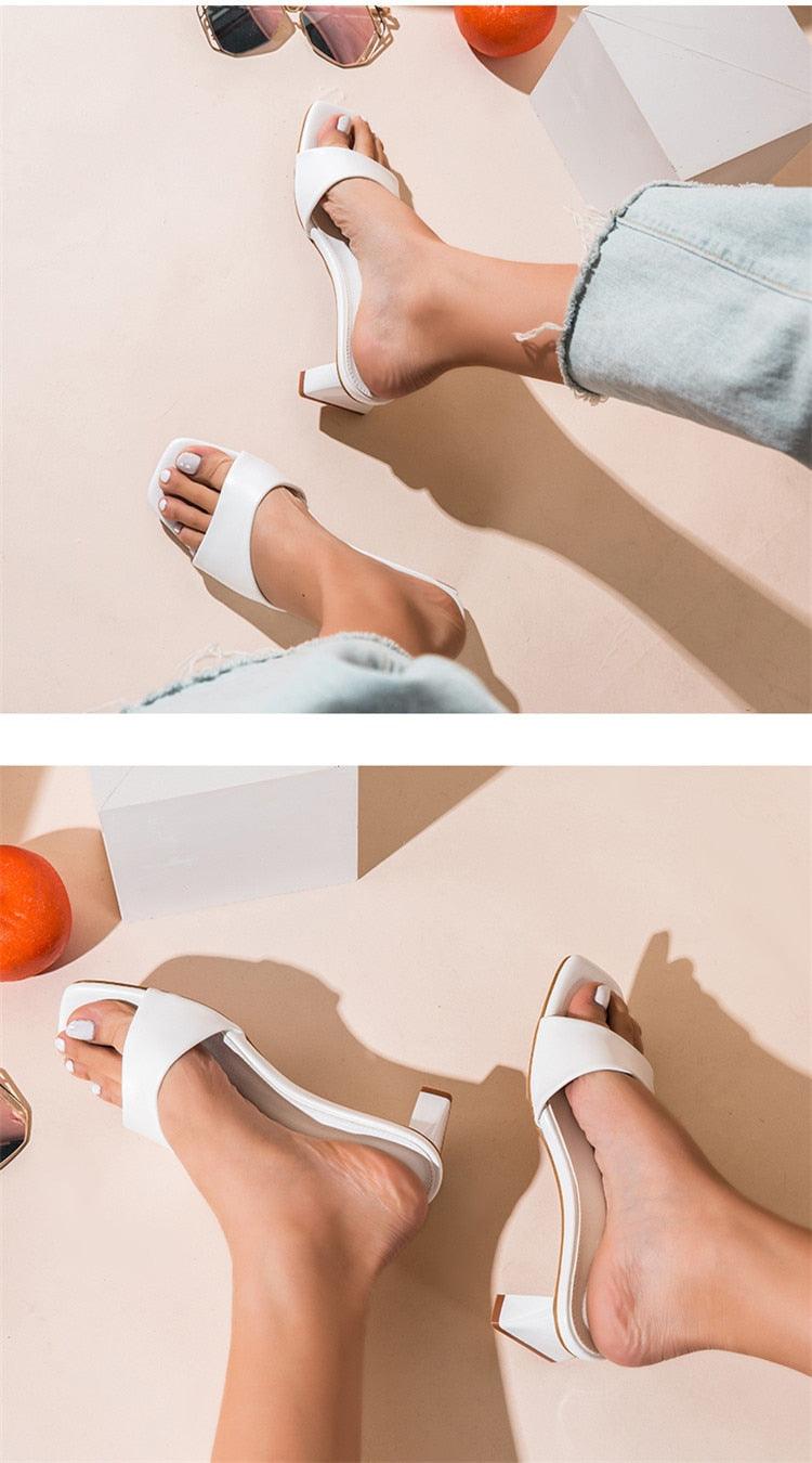 Stevvex women's summer beach flip flops with open toe, flat casual low heel, square toe, and charm for outdoor beach wear.