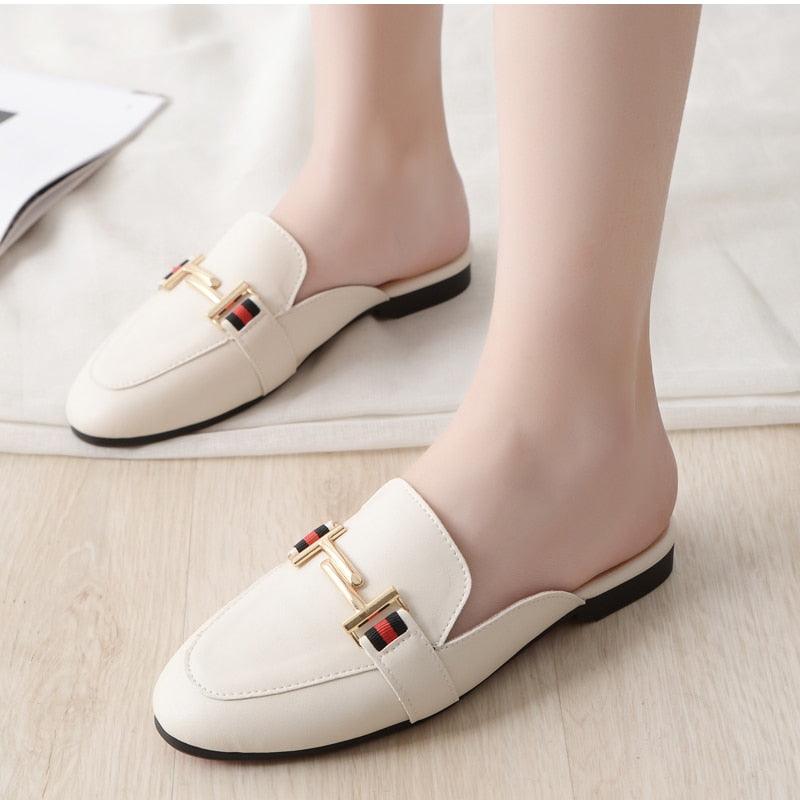 Stevvex women's outdoor platform slides with square toe, slip-on design, comfortable mules, and pointed toe flats.