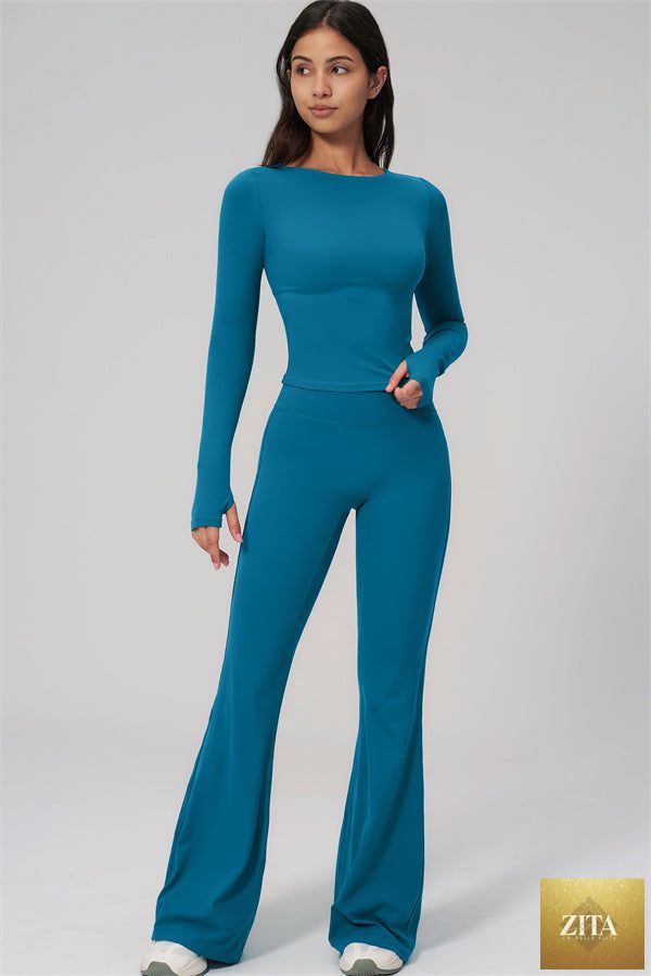The Rapture Long Sleeve T-shirt Flared Leggings 2-Piece Set