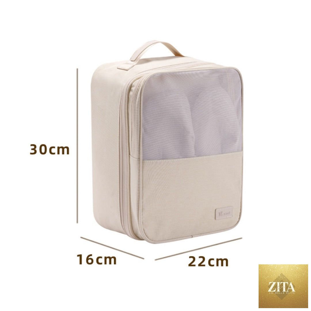 Shoe storage bag, anti-splashing thickened shoe box, travel storage shoe bag, can accommodate three pairs of shoe storage bag