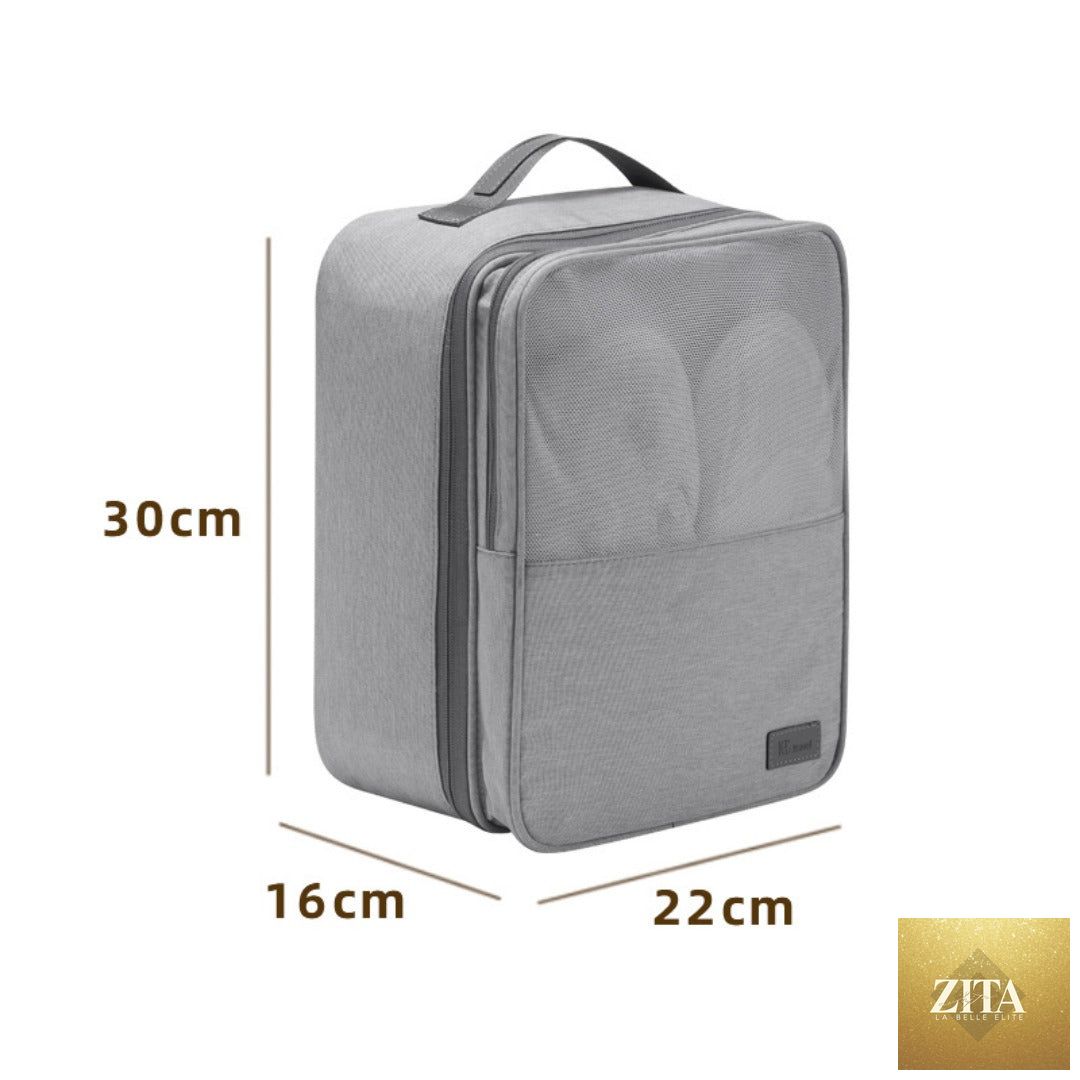 Shoe storage bag, anti-splashing thickened shoe box, travel storage shoe bag, can accommodate three pairs of shoe storage bag
