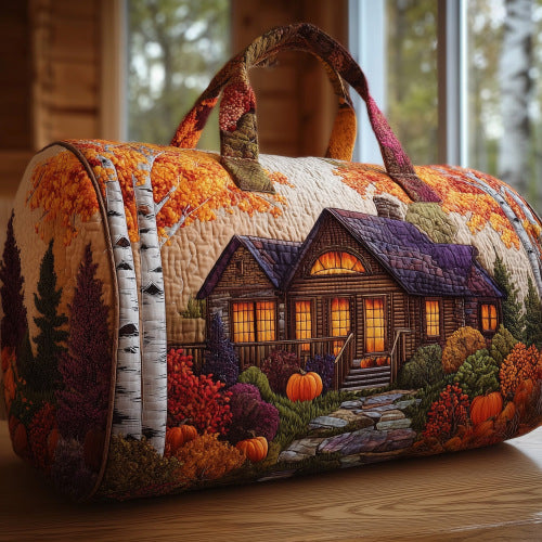 Quilted embroidery travel bag by Social Buzz eSIMs, multifunctional sports and fitness tote with short-distance design.