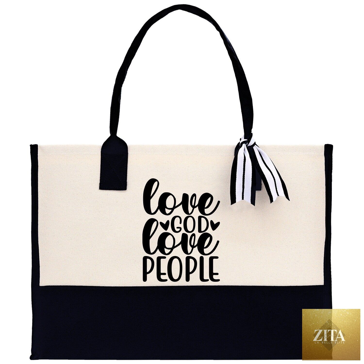 Love God Love People Religious Tote Bag for Women Bible Verse Canvas Tote Bag Religious Gifts Bible Verse Gift Church Tote Bag