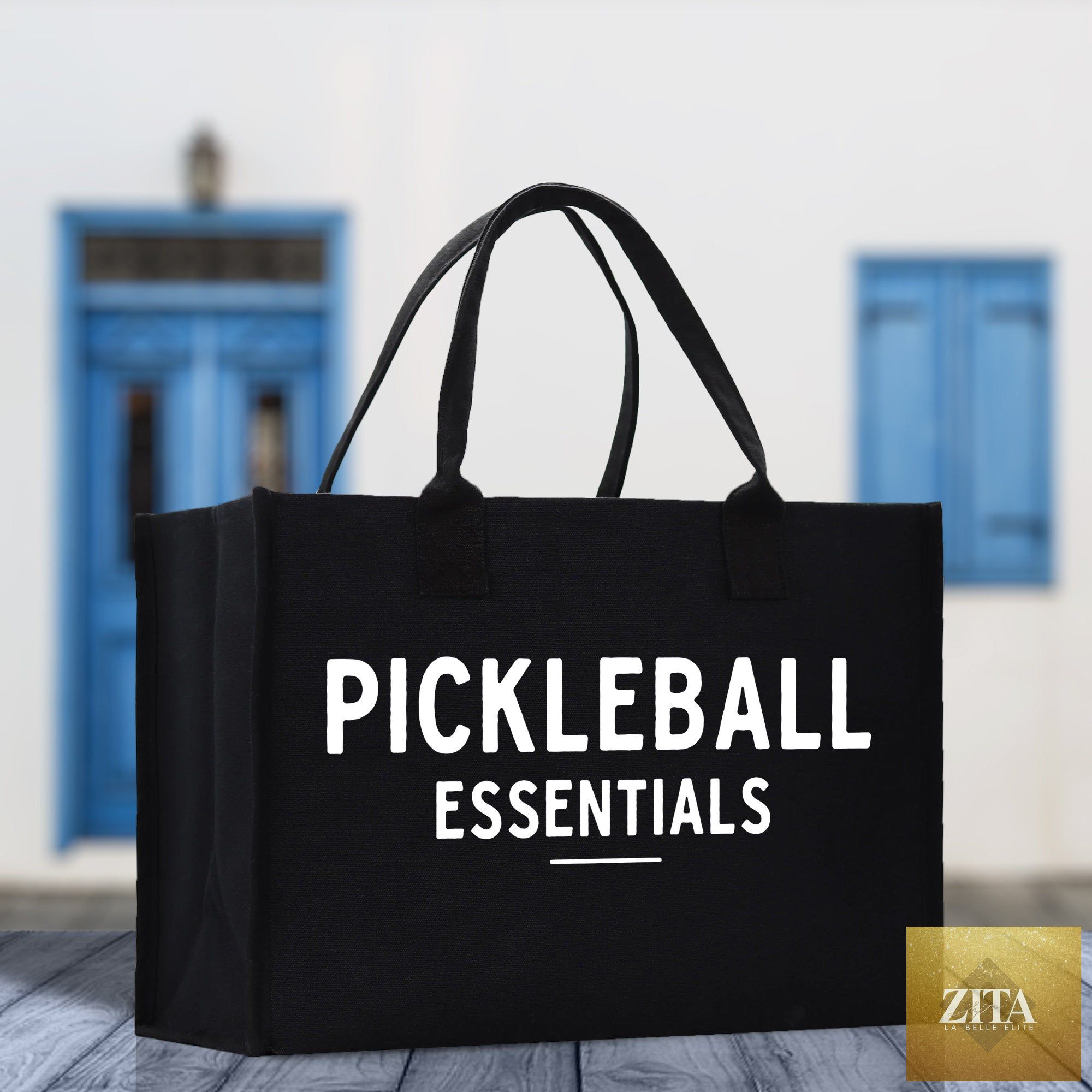 Pickleball Cotton Canvas Tote Bag Pickleball Party Favors Pickleball Player Gift Bag Pickleball Lovers Gift Bag Pickleball Gift Idea