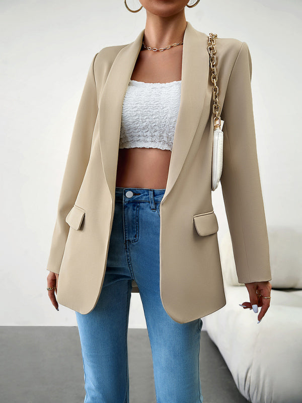 Women's Professional Blazer Suit - Lapel Jacket - Multiple Colors