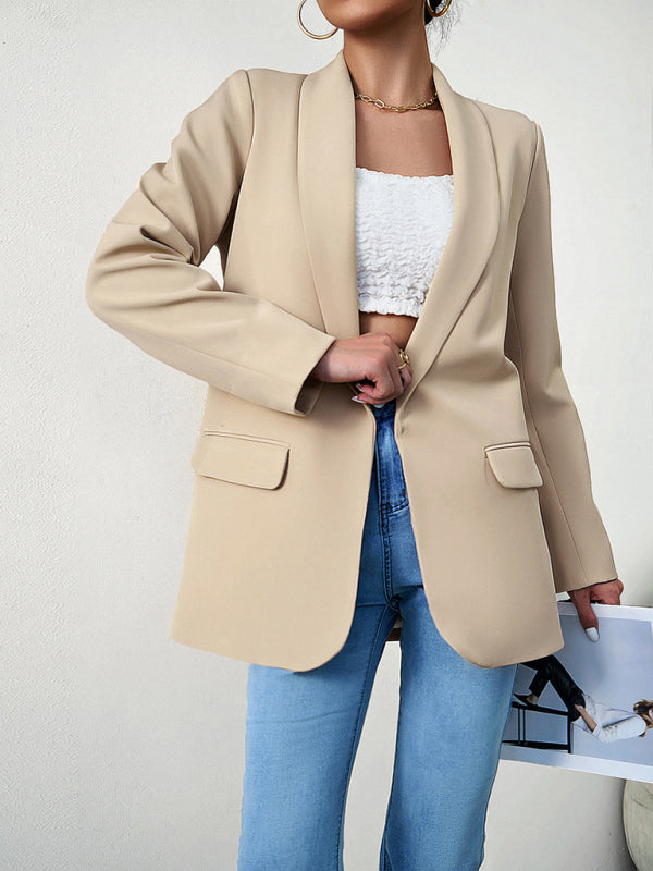 Women's Professional Blazer Suit - Lapel Jacket - Multiple Colors