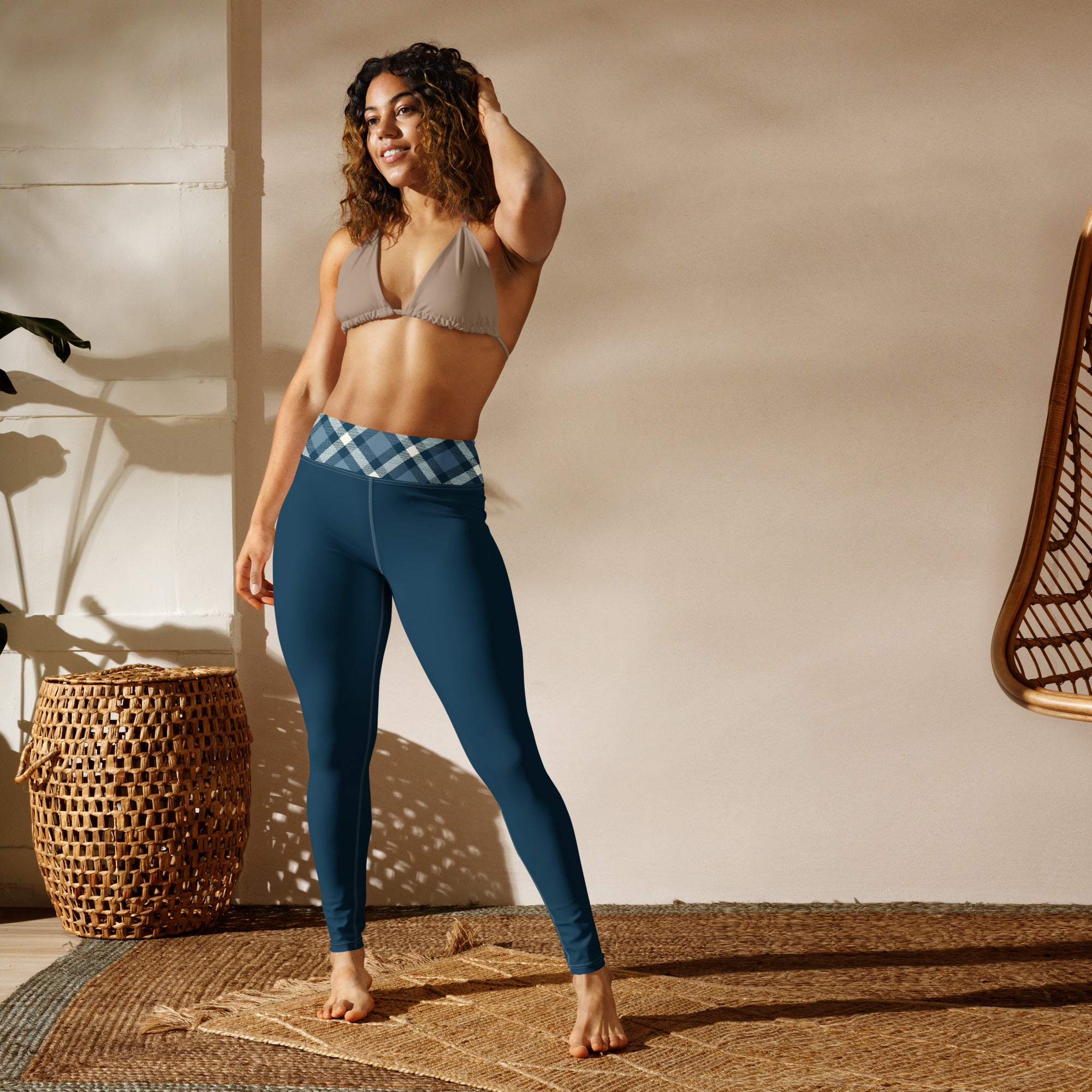 Cheeky Check Yoga Leggings