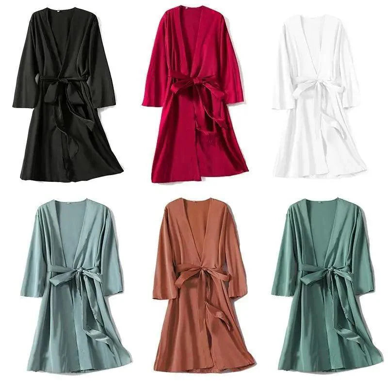 Stevvex ladies' red soft short sleepwear with V-neck, trendy and comfortable for women, ideal for bridesmaids or relaxing at home.