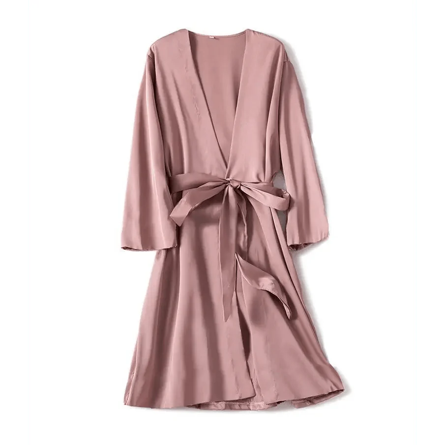 Stevvex ladies' red soft short sleepwear with V-neck, trendy and comfortable, ideal for bridesmaids or relaxing at home.