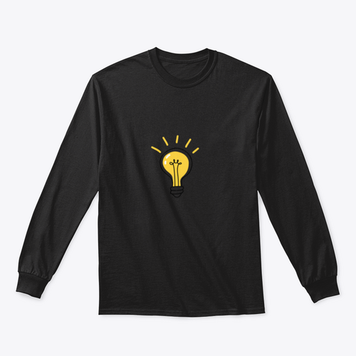 Bulb Hand Written T-Shirt Design Inspiration Concept  Design for Turquoise Theseus