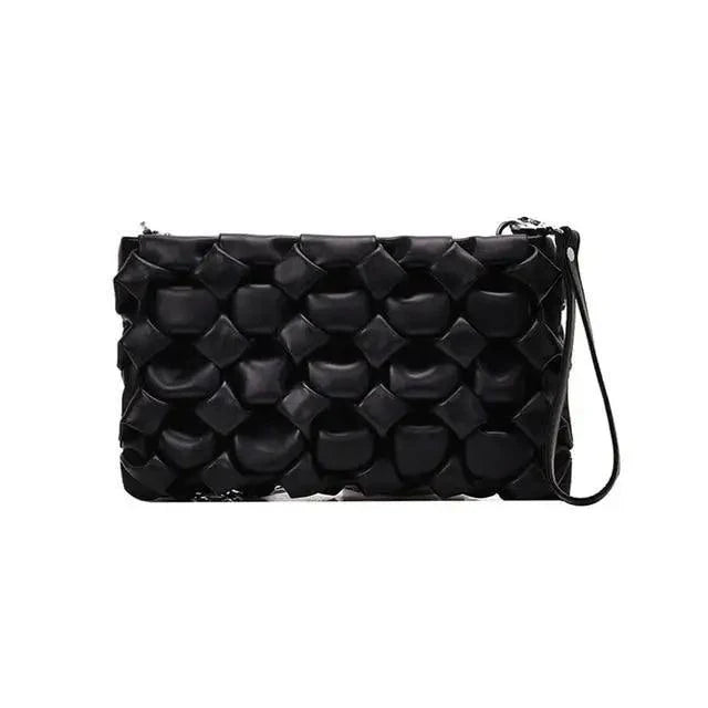 Stevvex luxury leather crossbody bag with metal chain, clutch and shoulder bag style for women and girls