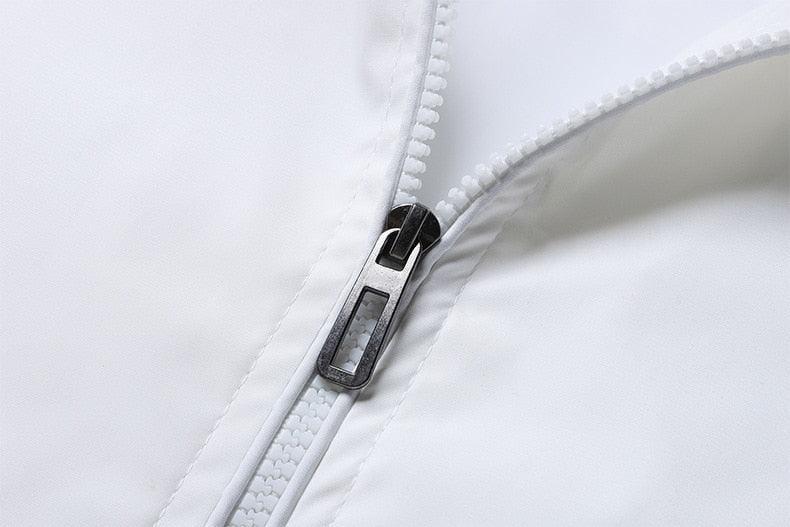 Men's lightweight blue windbreaker jacket by Stevvex, casual slim-fit outdoor waterproof coat for spring and autumn.