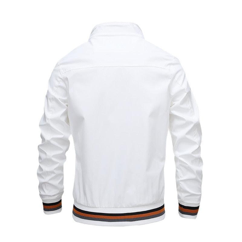 Men's lightweight blue windbreaker jacket by Stevvex, casual waterproof coat for spring and autumn outdoor wear.