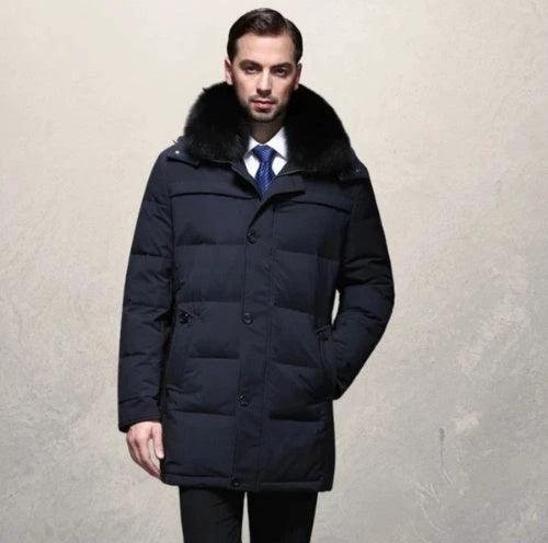 ThermalGuard Men's Down Jacket - Ultra-Warm, Lightweight Comfort for All-Day Adventure