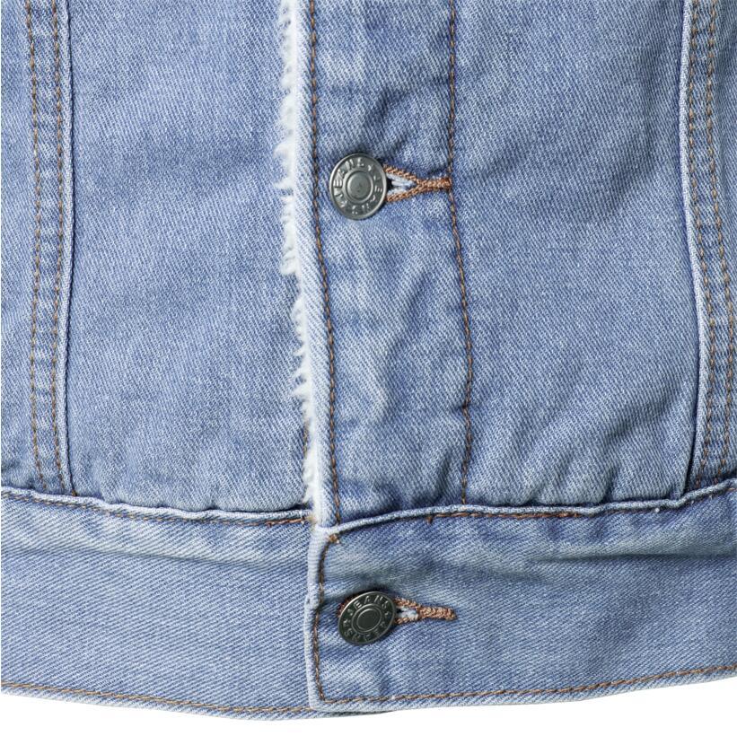 Modern men's light blue luxury slim casual jacket by Stevvex, featuring cotton fabric, warm winter coat, and elegant design.