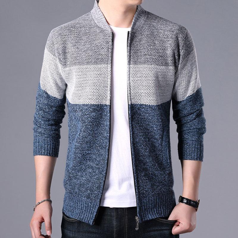 Stevvex men's autumn winter slim fit fleece jacket with hood, soft warm solid casual and business jacket for cold weather.