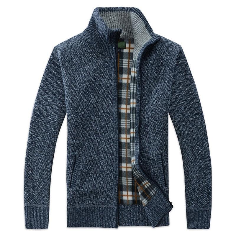 Stevvex men's autumn winter slim-fit fleece jacket with hood, soft warm fabric, casual and business style, solid color, lightweight design