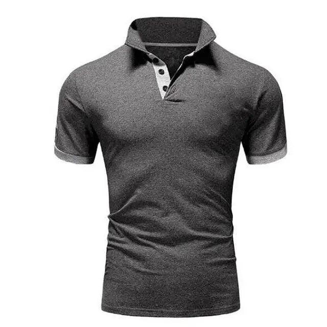 Stevvex men's short sleeve polo shirt, summer cool lightweight polo with collar, casual and business style for men.