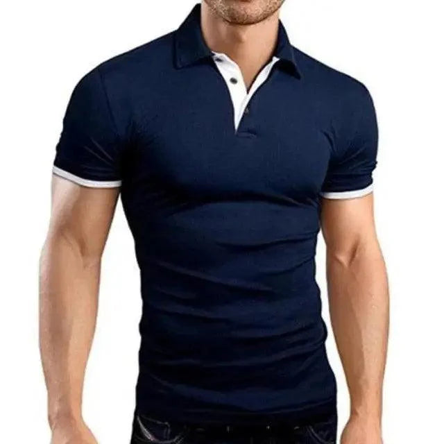 Stevvex men's polo shirt, short sleeve summer casual and business T-shirt with a classic collar, lightweight and comfortable for men.