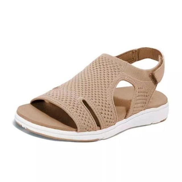 Blue Stevvex summer women's flat sandals with buckle strap, open toe, slip-on slide design, perfect for casual beach and dressy wear.