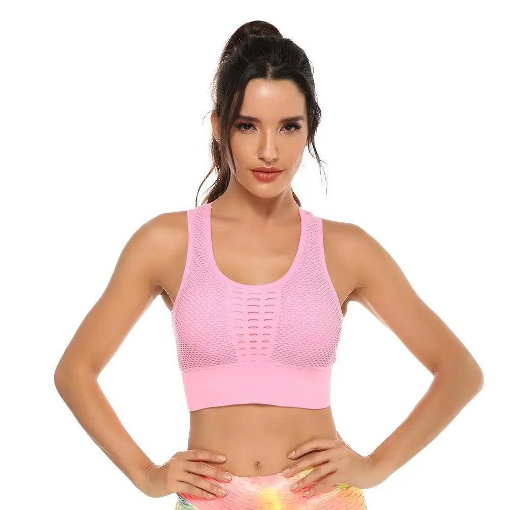 Stevvex women's backless workout T-shirt and sports bra set, quick-dry yoga vest, ideal for running and gym activities.