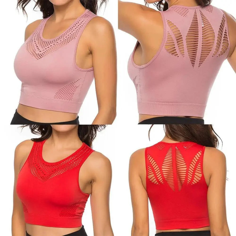 Stevvex women's backless workout T-shirt with sports bra, quick-dry yoga vest, ideal for running, gym, and yoga activities.
