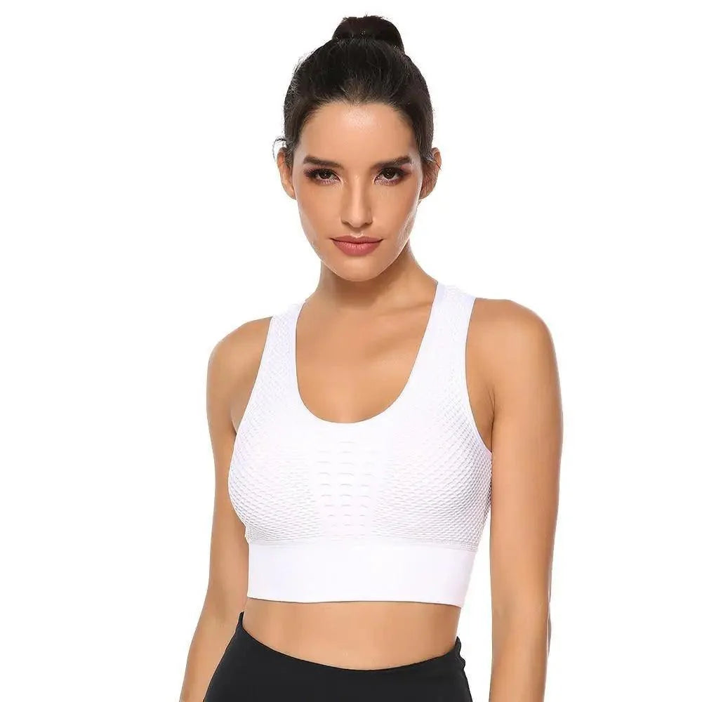 Stevvex women's backless workout sports bra and yoga vest, quick-dry, solid color, ideal for running and gym workouts.