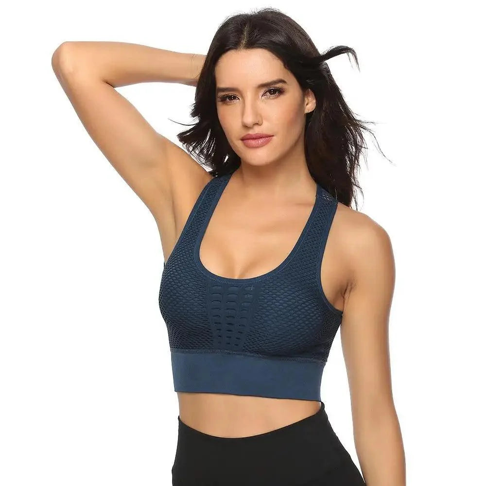 Stevvex women's backless workout T-shirt and sports bra, quick-dry yoga vest for running and gym, solid color, stylish activewear