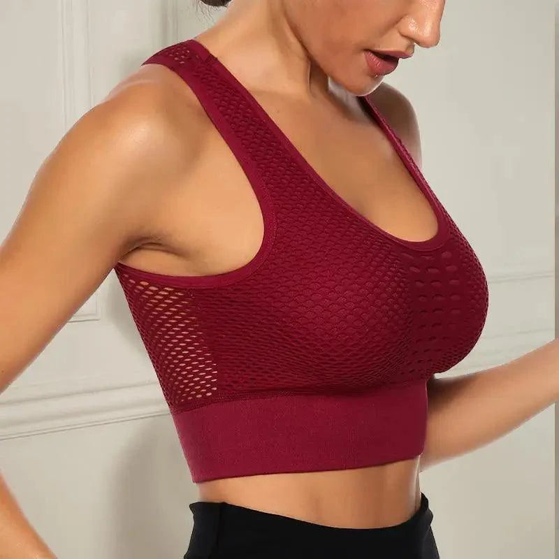 Stevvex women's backless solid workout sports bra and yoga vest, quick-dry athletic T-shirt for running and gym activities.